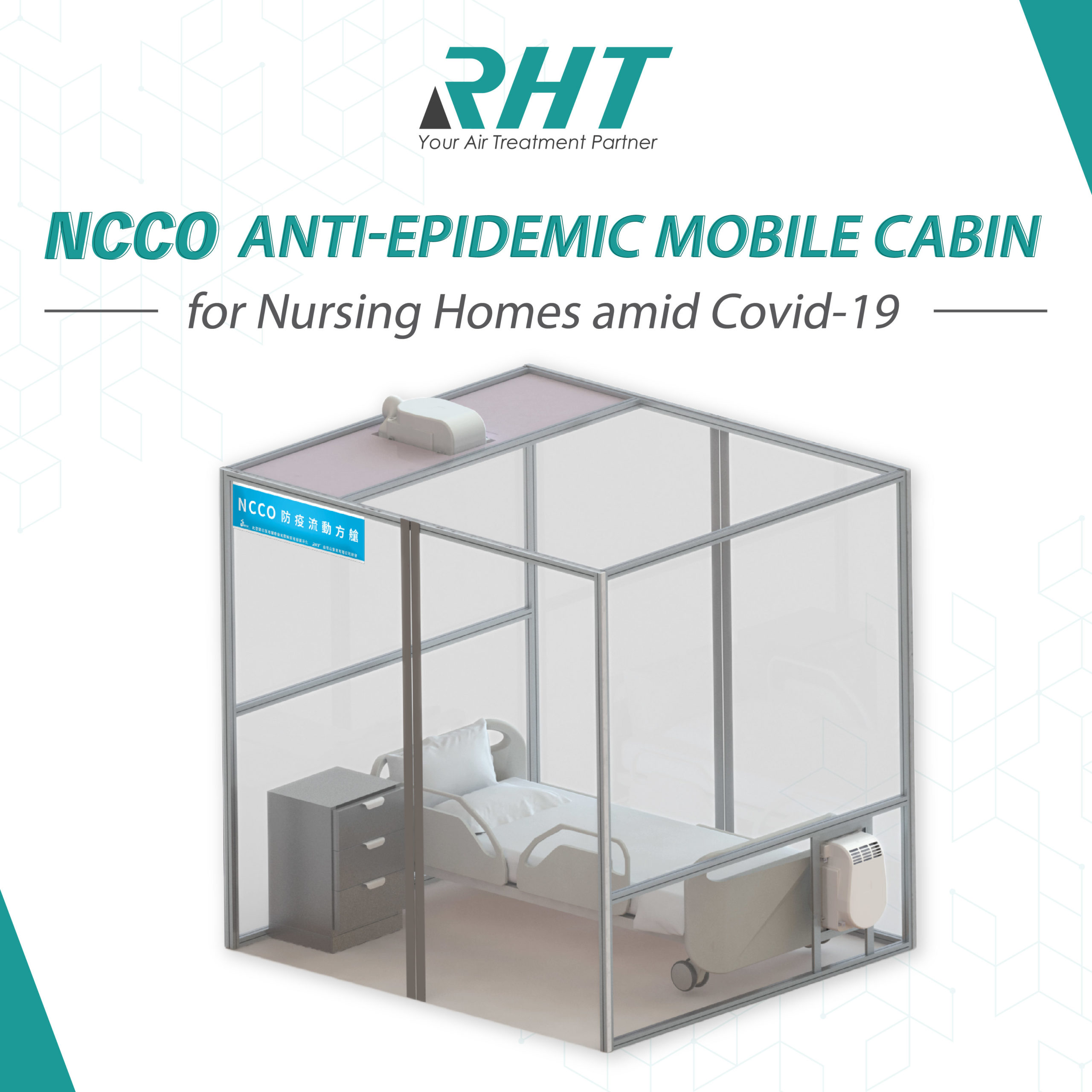Sustainable solution –  “NCCO Anti-Epidemic Mobile Cabin” for Nursing Homes amid Covid-19