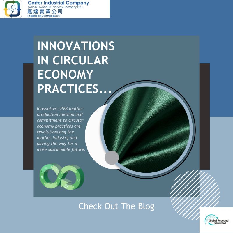 Carter Industrial Company’s Innovations in Circular Economy Practices