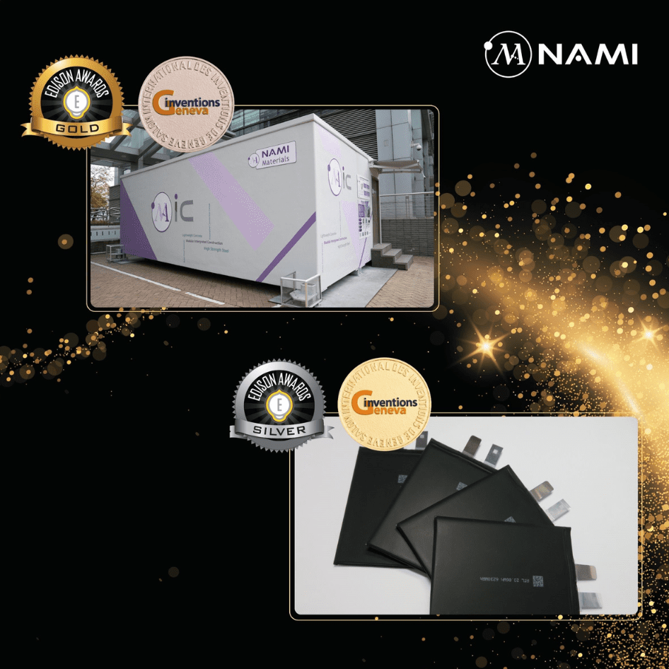 NAMI’s Novel Sustainable Technologies Granted Prestigious International Awards