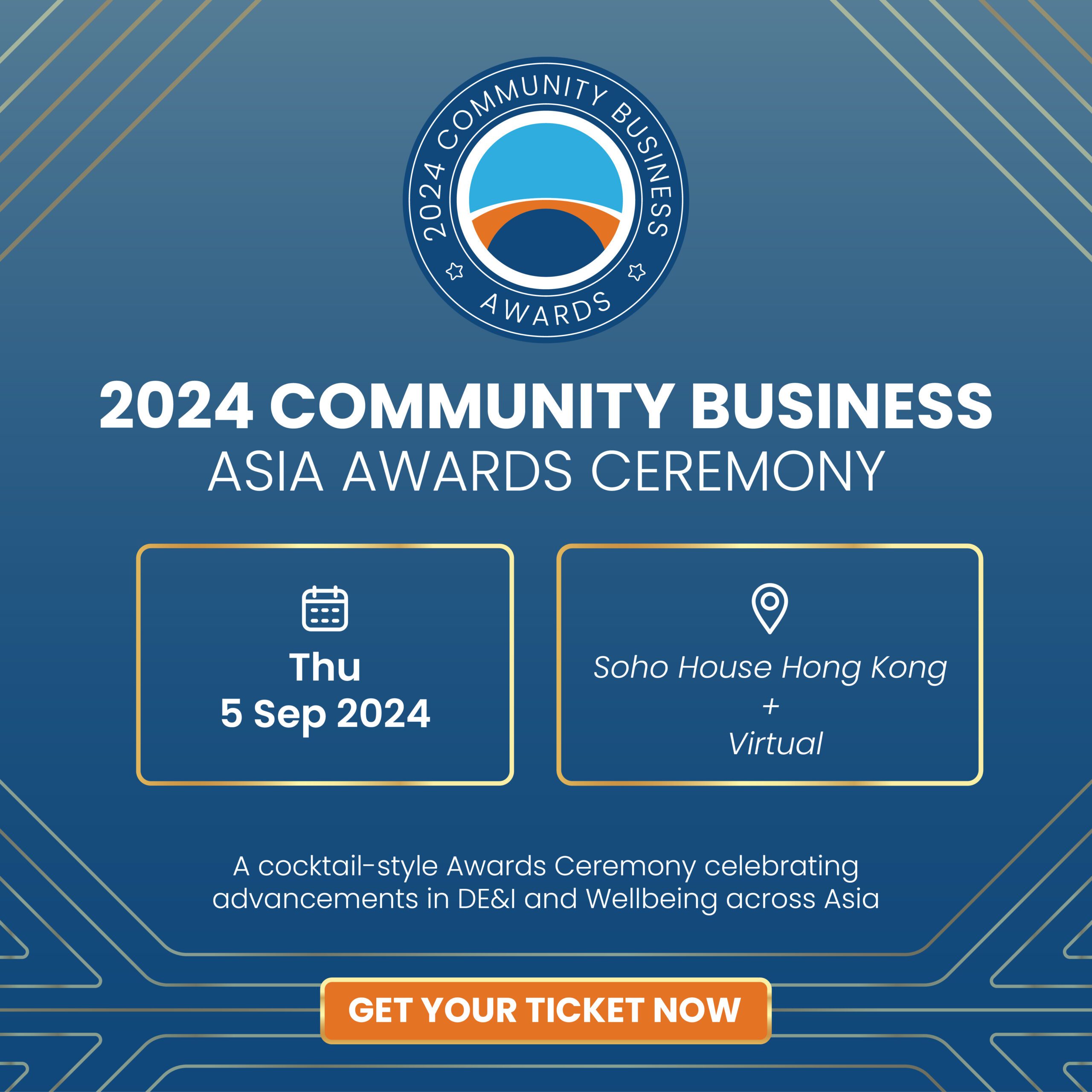 Join us for the 2024 Community Business Asia Awards Ceremony