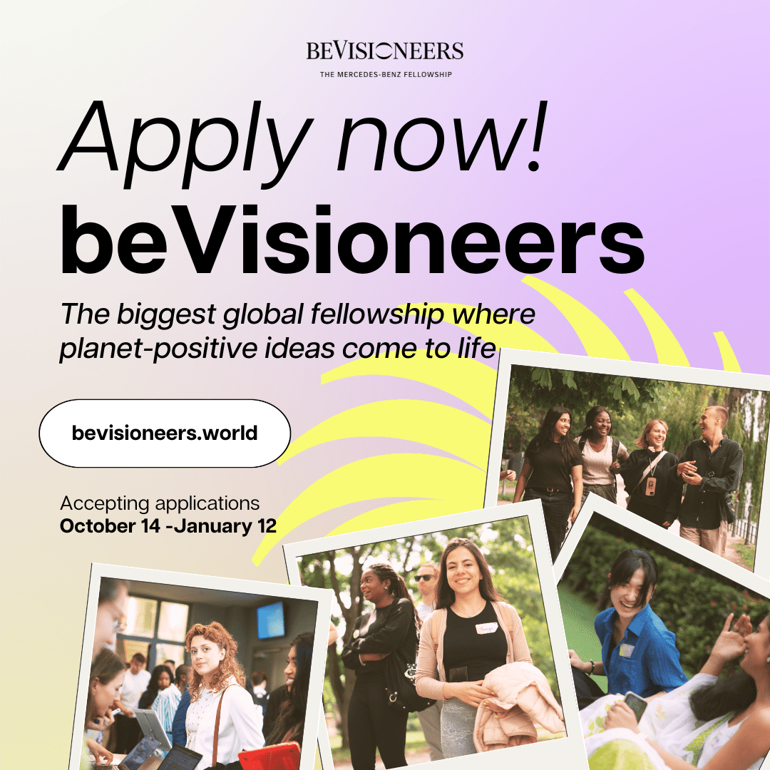 beVisioneers: The Mercedes-Benz Fellowship is looking for 1,000 aspiring eco-innovators!