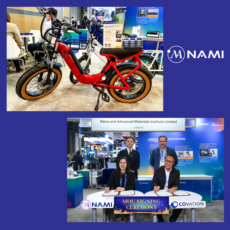 NAMI’s green energy storage solutions and innovative functional coatings being applied in e-mobility products and outdoor product components