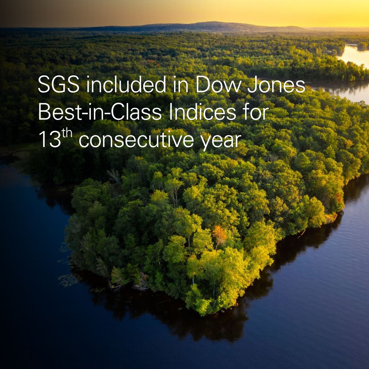 SGS Included in Dow Jones Best in Class Indices for 13th Consecutive Year