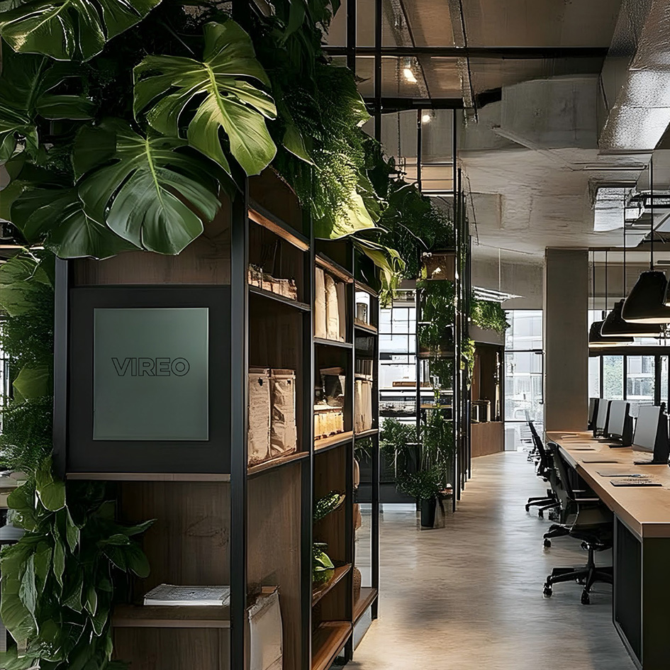 The Breathing Workspace: Integrating Circular Design and Biophilic Innovation in Low-Carbon Urban Offices